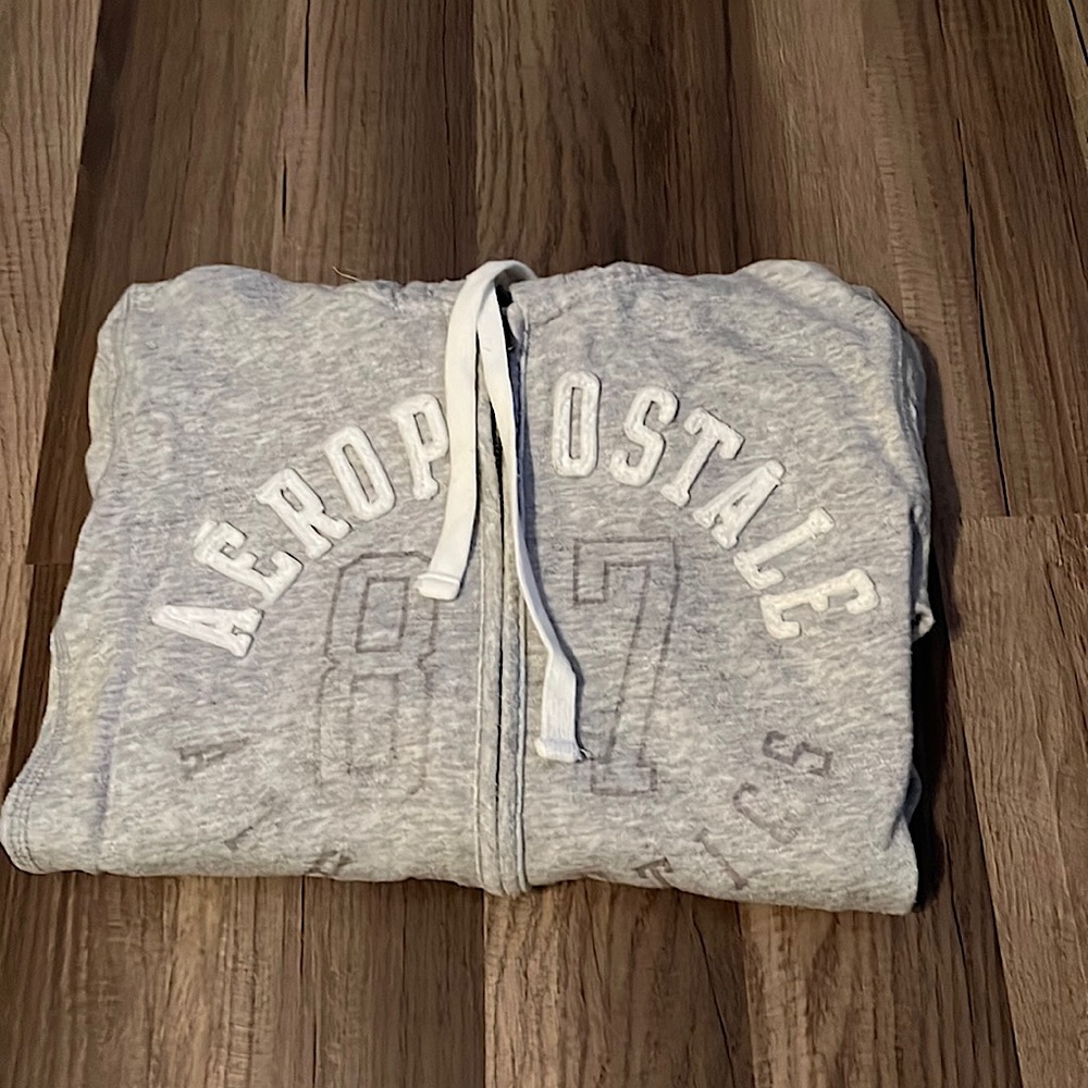 AEROPOSTAL gray zip up